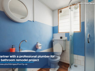 Partner with a professional plumber for a bathroom remodel project