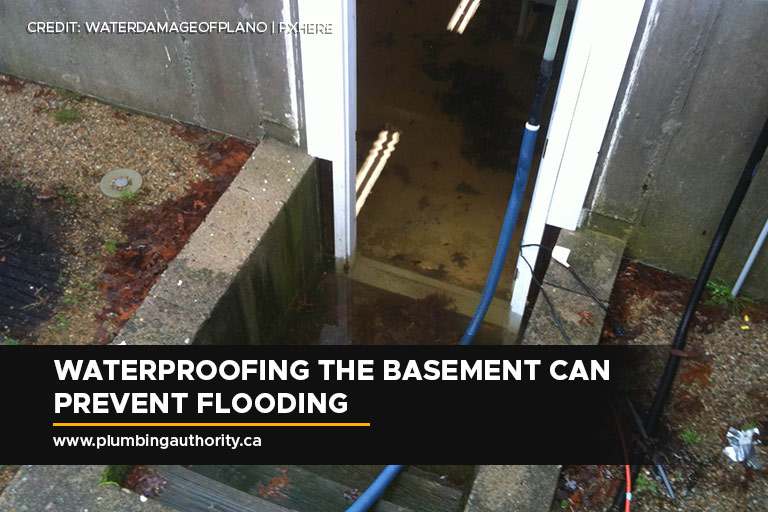 Waterproofing the basement can prevent flooding
