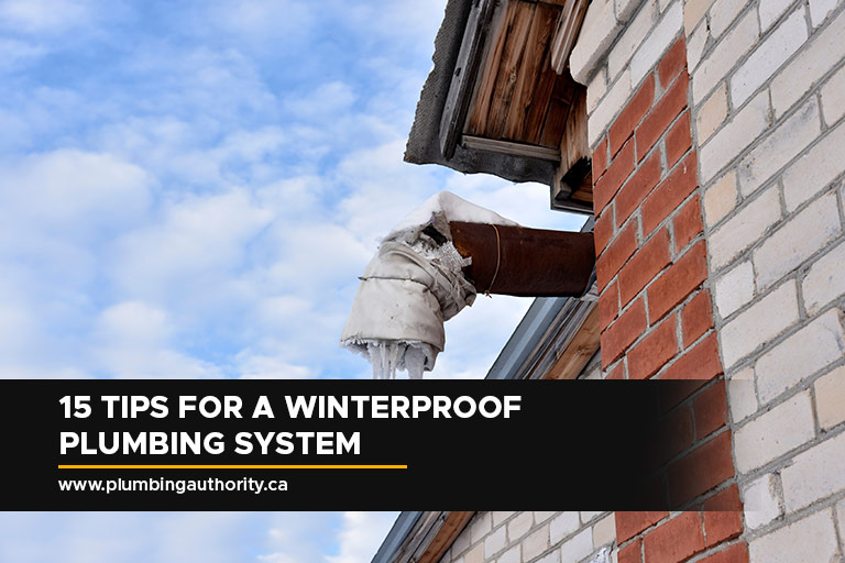 15 Tips for a Winterproof Plumbing System