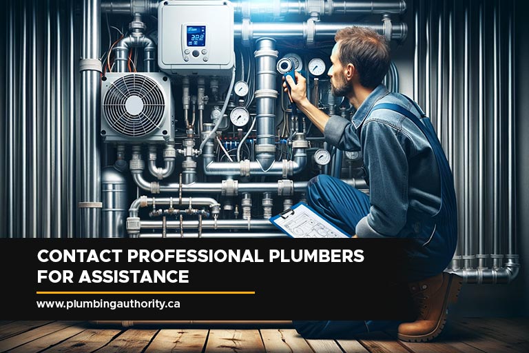 Contact Professional Plumbers For Assistance