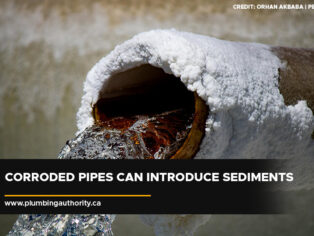 Corroded pipes can introduce sediments