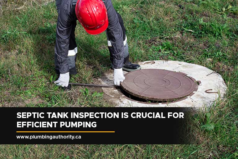Pumping frequency depends on the size of your septic tank